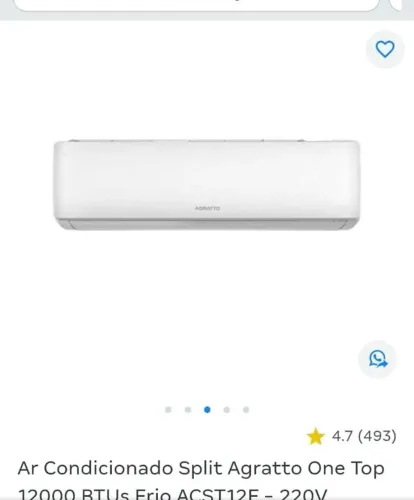 Ar condicionado Agratto 12.000 BTUs