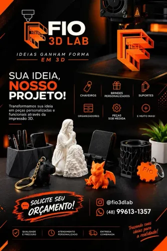 Impressão 3D - Faça o seu orçamento
