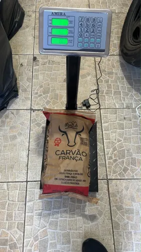 Balança comercial digital de 200 kg plataformas40x30 ferrovelho