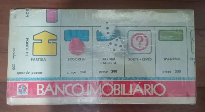 Banco imobiliário original fabricado em 1980