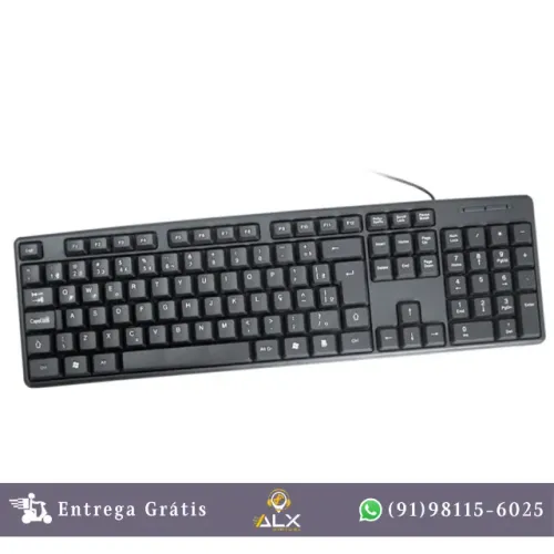 Teclado K-mex Kb-3728u Preto Abnt2 *ENTREGA GRÁTIS*