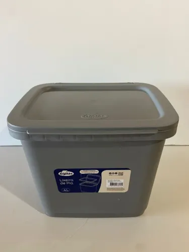 Lixeira de Pia 4 Litros Giplás - Compacta, Funcional e Ideal para sua Cozinha!