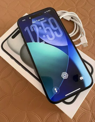 Iphone 15 128GB Preto Novo na Garantia Apple