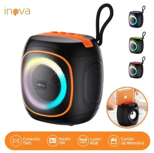 Alto-falante Inova Cases KV-829 portátil com bluetooth