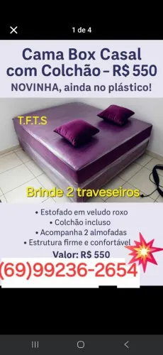 Cama box casal