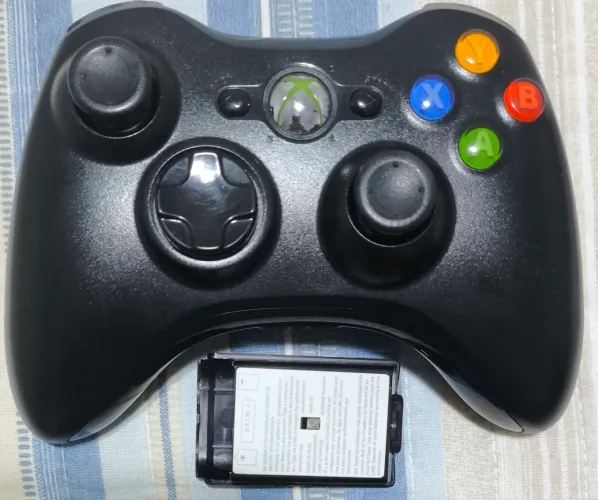 Excelente controle original de Xbox 360 (novo, com bateria e cabo)