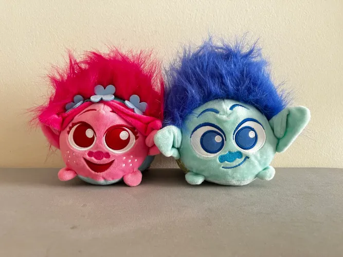 Poppy + Branch Trolls | Pelúcias Colecionáveis | Par