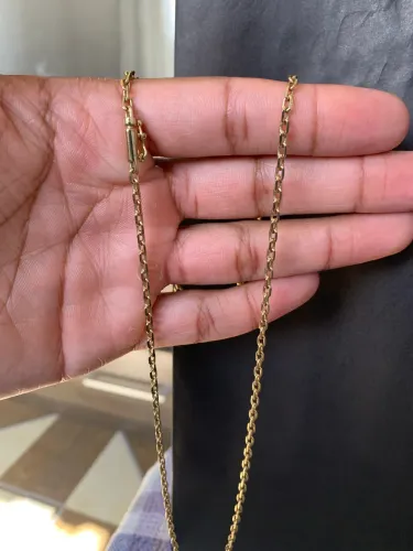 Corrente moeda antiga banhada 10x no ouro 18k