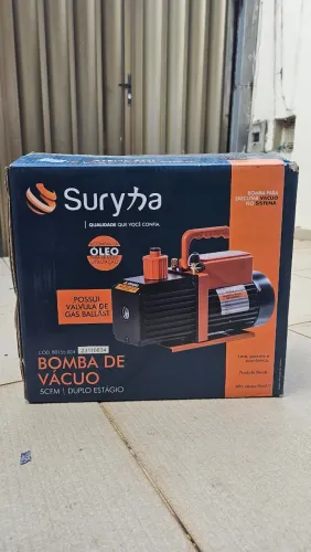 Bomba de Vácuo Suryha 5CFM Duplo estágio - Refrigeração e Ar-condicionado.