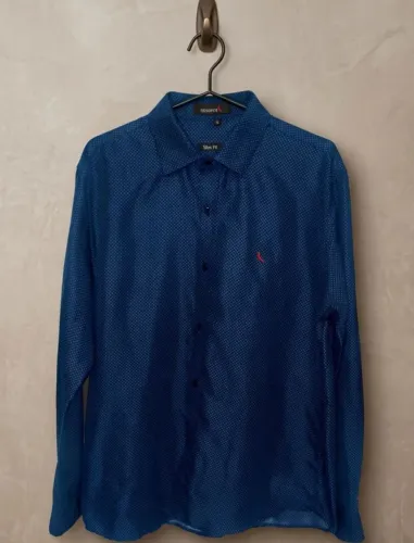 Camisa Reserva Original Slim Fit Azul - Tam 3 (M) - Oportunidade!