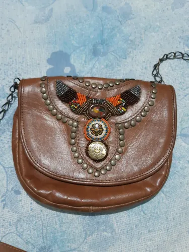 Bolsa tiracolo de couro
