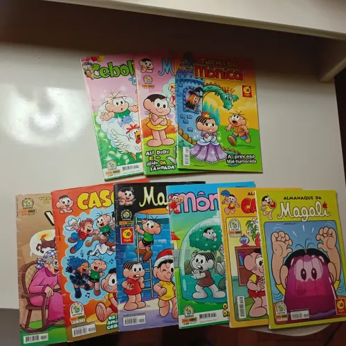 9 revistas da turma da Mônica 