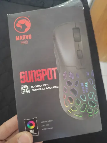 Mouse Marvo Pro, sunspot 10.000 de dp1 e rgb