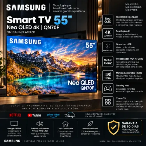 Smart TV Samsung - 55" NEO QLed 4K 2025