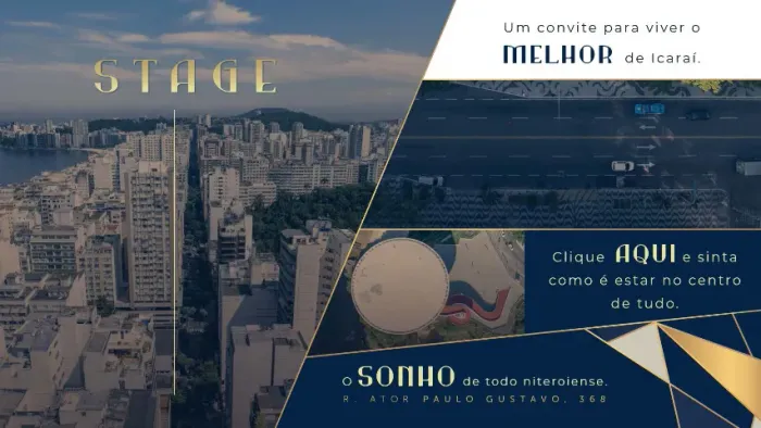 Condomínio Stage Icaraí - Apartamentos 1, 2 quartos e Studios - Lançamento