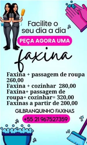 Faxineira Diarista Cozinheira Passo roupas e  ASG