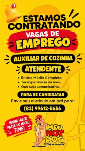 Vagas disponíveis, bancário jp