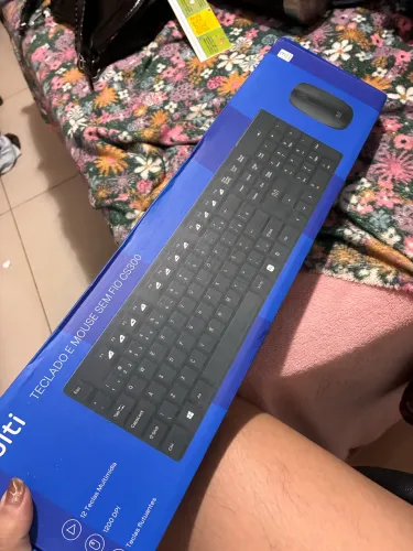 Teclado e mouse multilaser sem fio