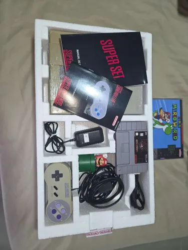 Super Nintendo Completo na Caixa