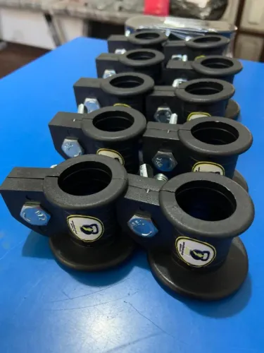 Conjunto com 10 presilhas de academia para prender pesos na barra de musculação