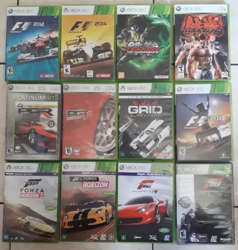Coleção com 38 games originais de Xbox 360 lindo para colecionador