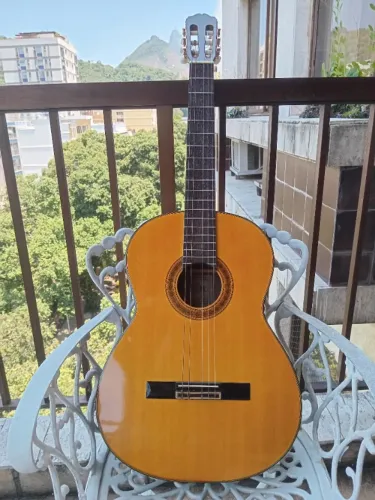 VIOLÃO TAKEMINE MODELO EC-128 1980 ACÚSTICO, EXCELENTE ESTADO DE CONSERVAÇÃO