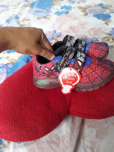 Sapato homem aranha 