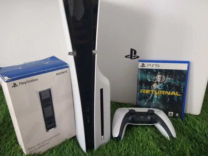 Ps5 Slim C/Leitor+ 1 Jogo + 6 meses de garantia