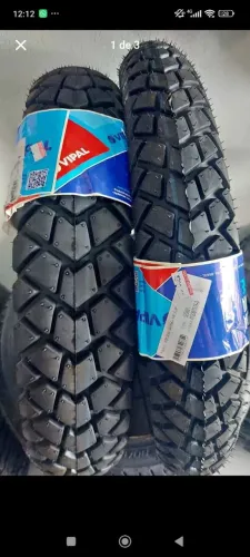 Par de Pneu Vipal Bros Xre190 Crosser Shineray SHI175
