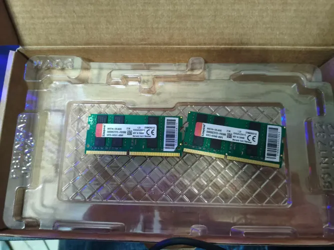 MEMÓRIAS RAM (2X8GB) KINGSTON 3200Mhz
