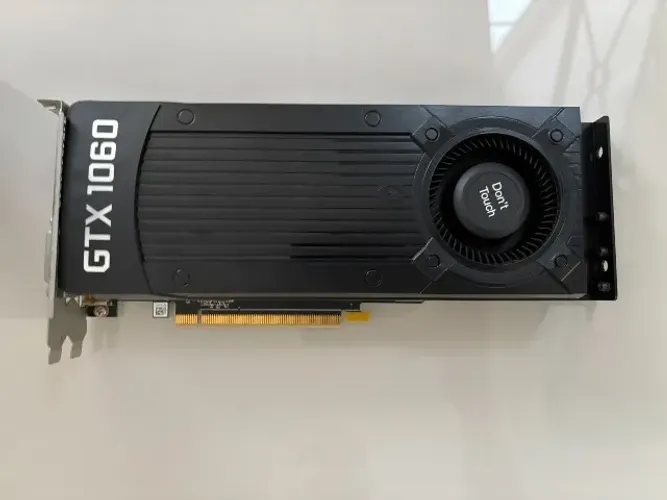 PLACA DE VÍDEO GTX 1060 6GB, PNY, COM VENTILADOR TIPO BLOWER