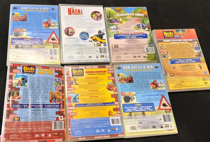 Kit 7 Dvds Bob O Construtor - Desenho Infantil (Usado)