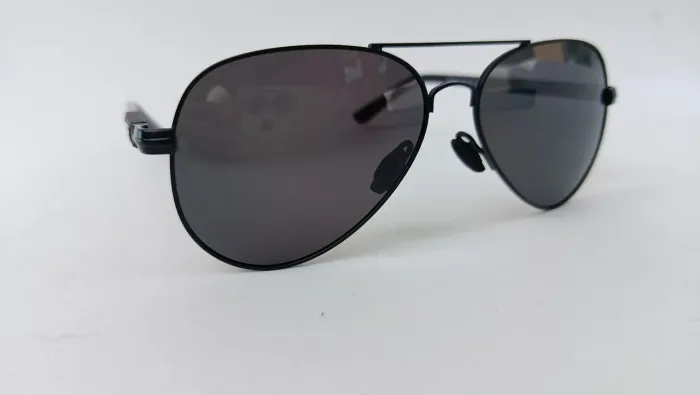 Oculos de Sol BARCUR® Estiloso Aviador Estilo Rayban Preto Lentes Polarizadas Escuras