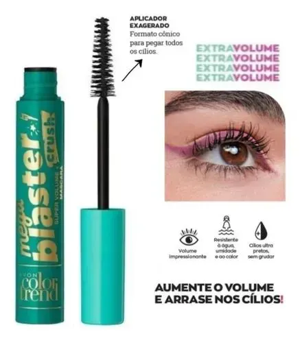 Rimel Avon Color Trend " Mega Blater " Preto 7ml
