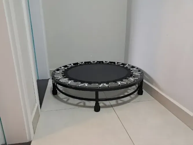 Cama Elástica Mini Jump Profissional 180kg Reforçado Preto