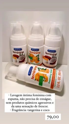 Espuma íntima feminina que não precisa de enxágue NOVO