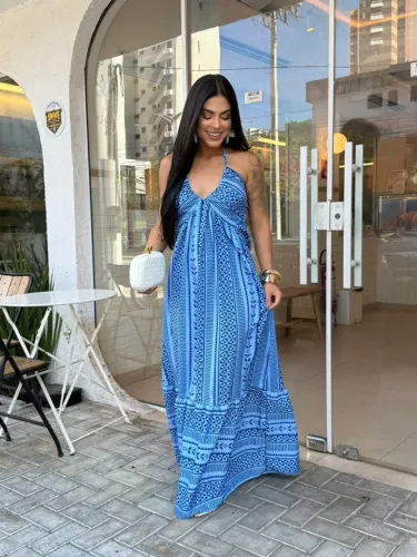 Vestido Crepe Seda