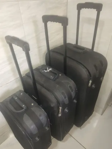 Kit 3 malas de viagem com alça 