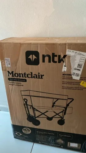 NTK, Carrinho Montclair com Cobertura para Transporte de itens. Suporta até 80 kgs.