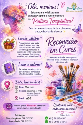 Pintura terapêutica contra ansiedade e depressão 