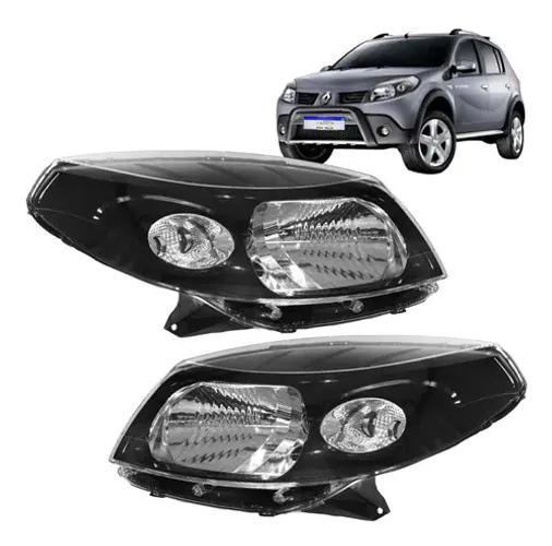Par Farol Renault Sandero 2008 2009 2010 2011 M.n Novo Direito