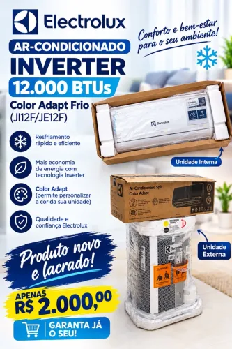 Ar-condicionado Split Electrolux Inverter 12.000 BTUs JI12F/JE12F Frio