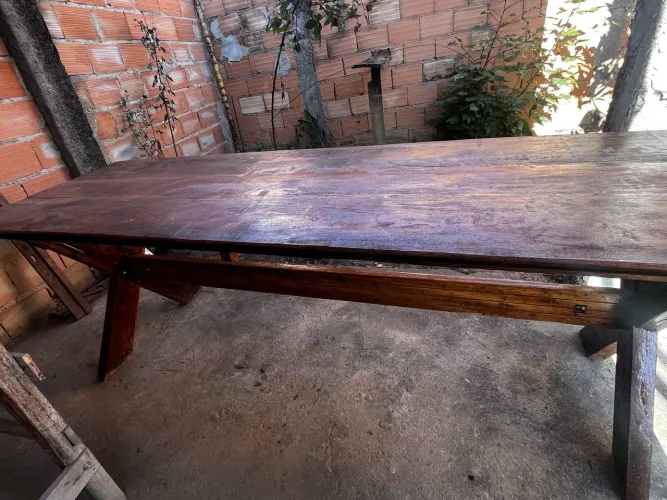 MESA DE MADEIRA RÚSTICA