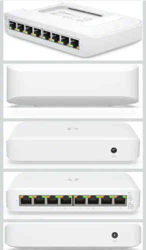 2 Switch Ubiquiti Lite 8 Poe + 1TP LINK
