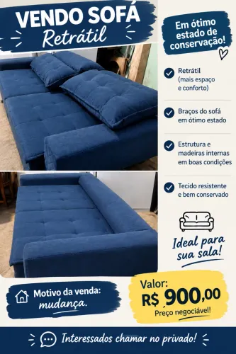 Sofá retrátil 