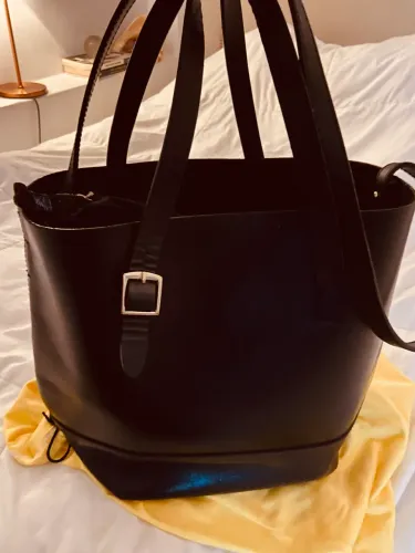 Bolsa Zara em Couro -Med :30x40