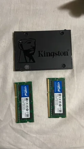 SSD SATA KINGSTON 480GB + 2 Memória RAM 8GB DDR3L 1600Mhz