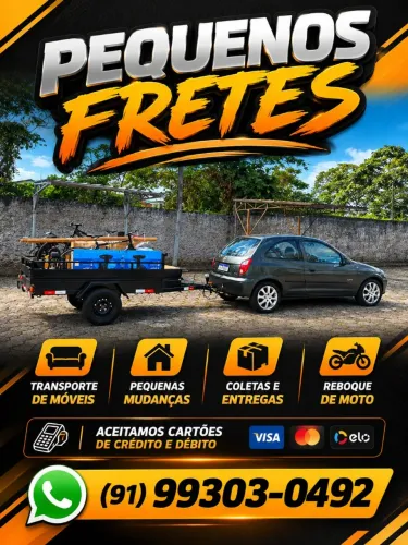 FRETE RÁPIDO - Fretes, entregas, pequenas mudanças (aceitamos cartões)