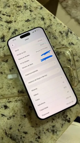 iPhone 15 pro max 252 gigas cinza espacial