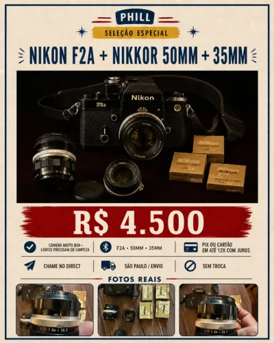 NIKON F2A + NIKKOR 50MM + 35MM